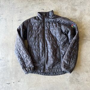 Patagonia Mens Nano Puff Jacket Black Full Zip Quilted Puffer Lightweight S **